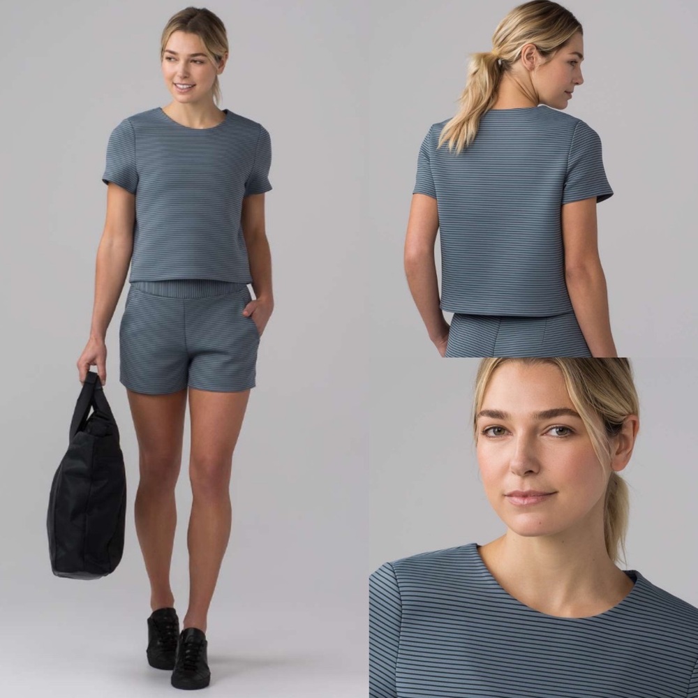 Lululemon Shaped Short SleeveSterling! EUC